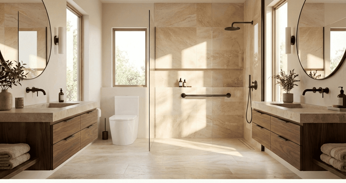 Modern accessible bathroom